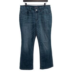 Riders by Lee Bootcut Jeans Womens 12P Blue Dark Wash Mid Rise Stretch‎ Denim